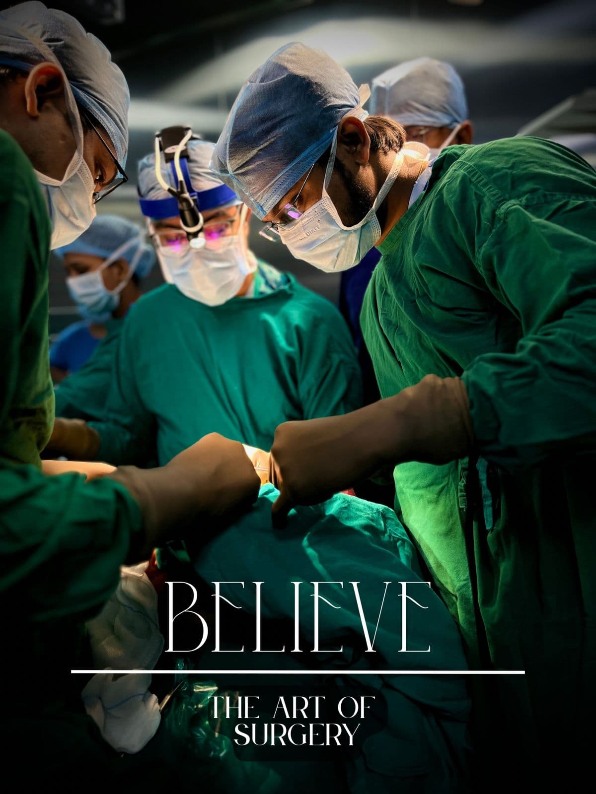 Dr. Nikhil at work, the art of surgery